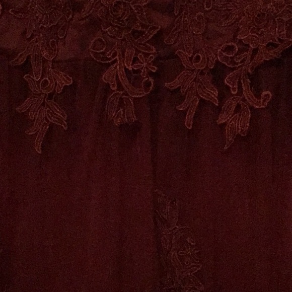 Beautiful Long Burgundy Formal Mermaid Dress - Picture 5 of 12